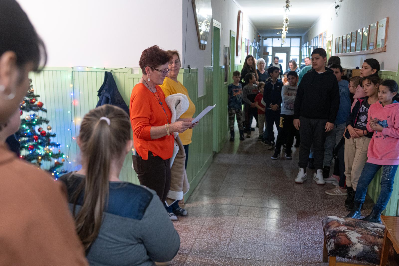 Bodnárné Nagy Kriszta Lacikával, fejlesztés közben