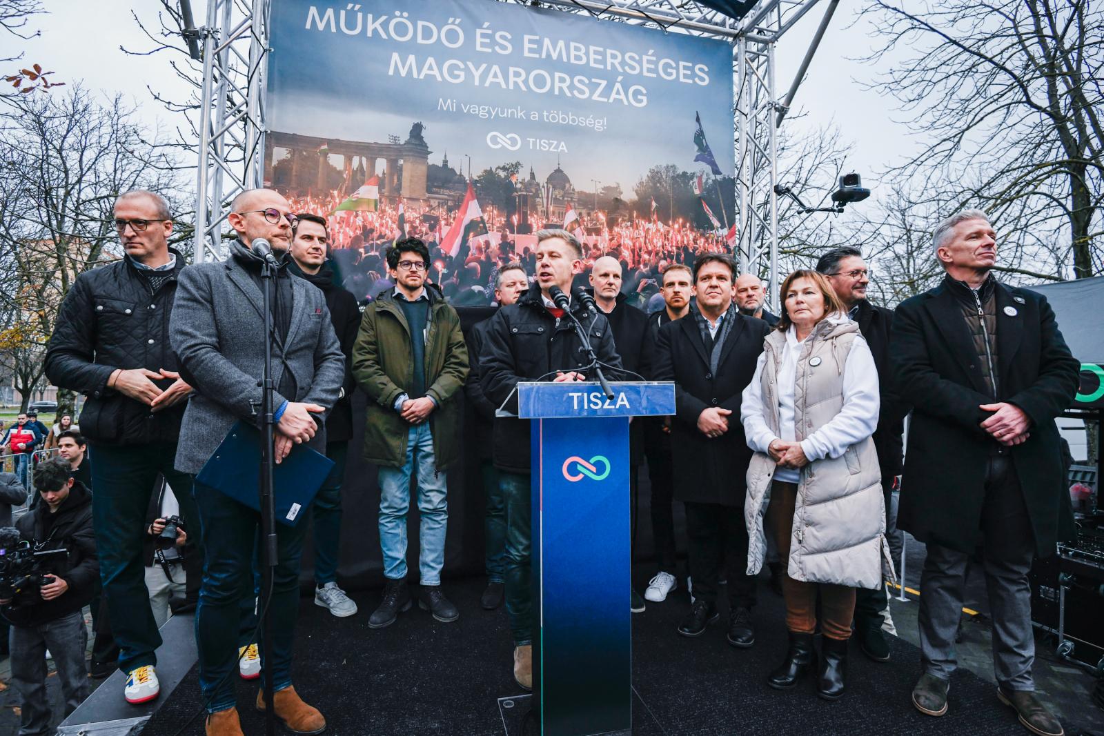 A Tisza Párt gyűlése Kecskeméten december 6-án 