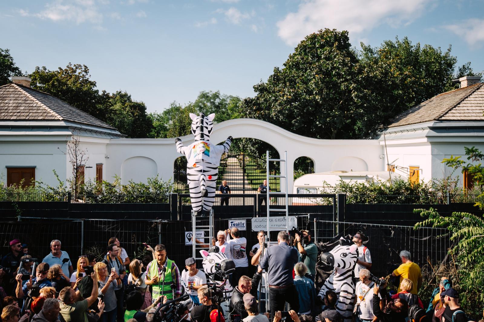 A Magyar Orvosi Kamara (MOK) által szervezett tüntetés Budapesten a Kossuth téren 2025. március 8-án