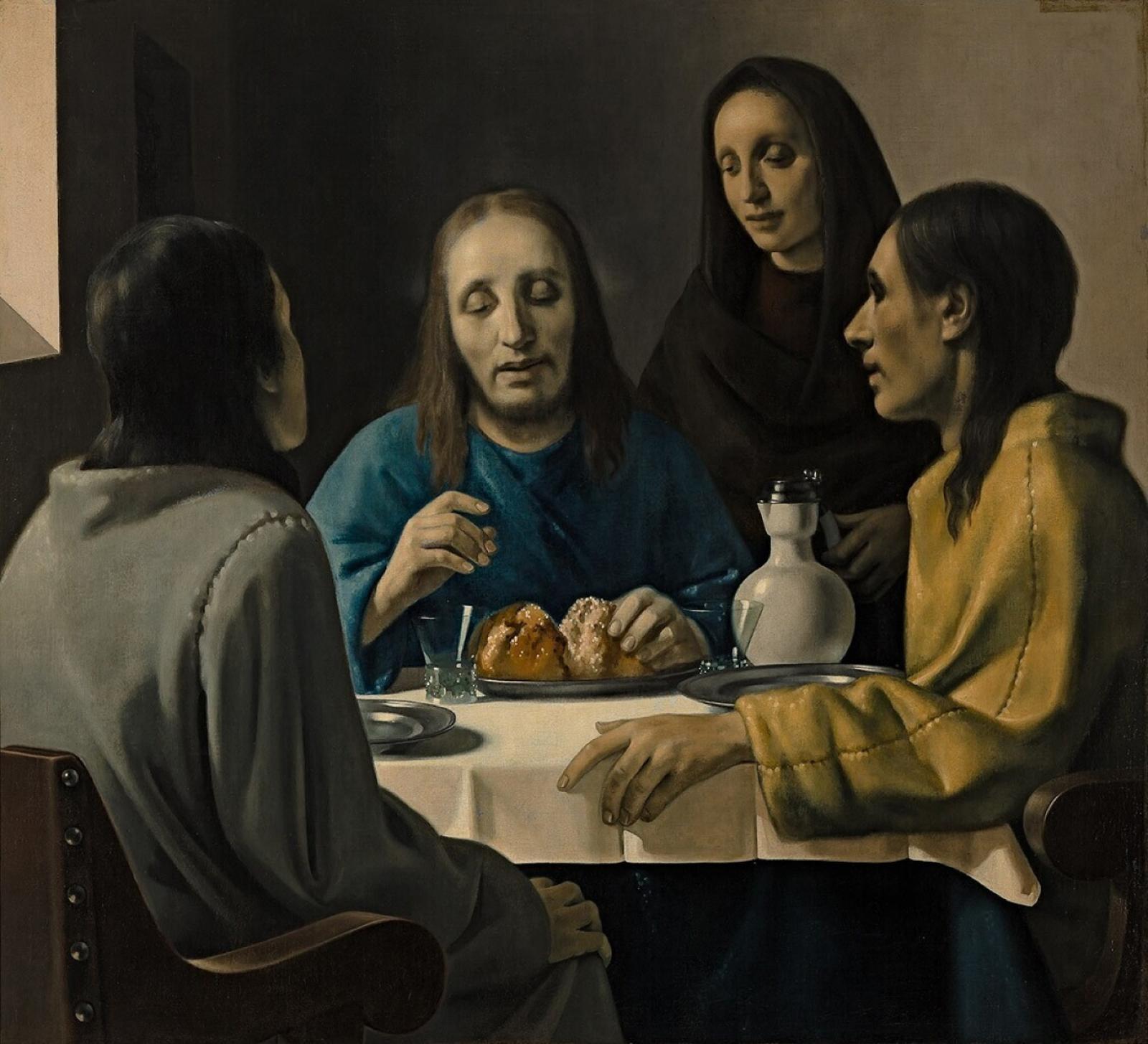 Bár Vermeer-képnek hitték, Az emmauszi
vacsorát is Van Meegeren festette