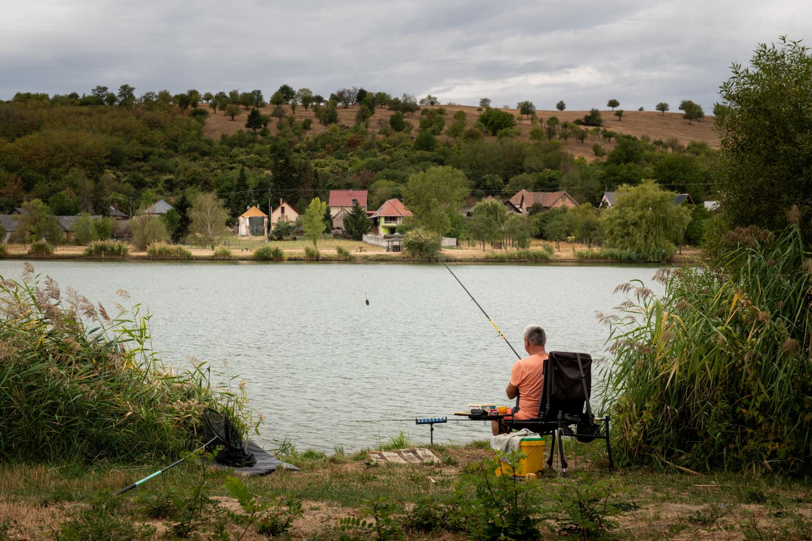 A horgászok még kitartanak a Tóaljai tónál
