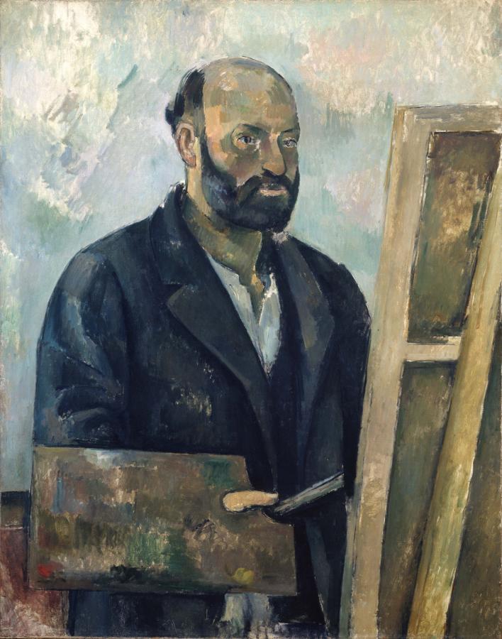 Paul Cézanne önarcképe palettával