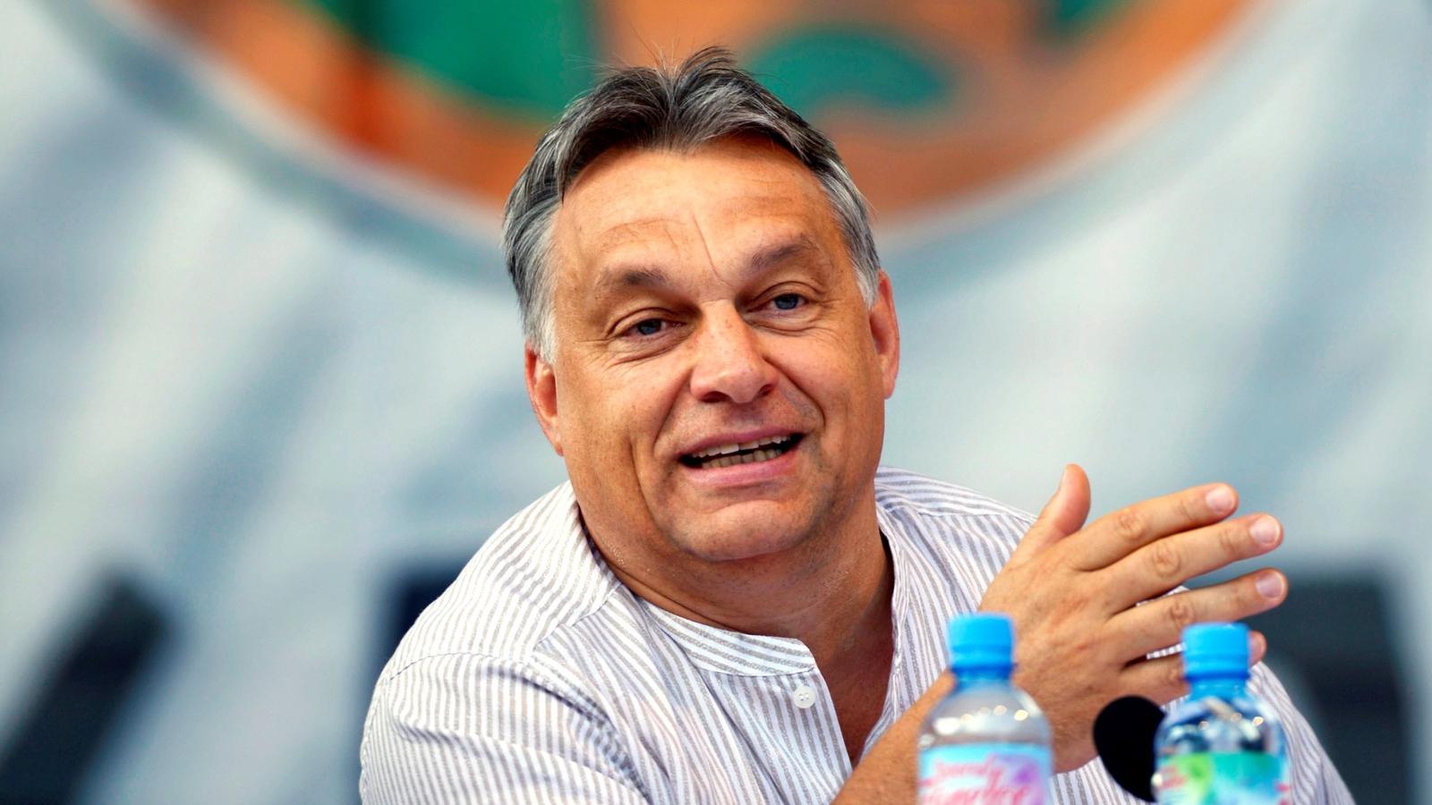 Orbán Viktor kormányfő Tusnádfürdőn FOTÓ: MTI/BELICZAY LÁSZLÓ