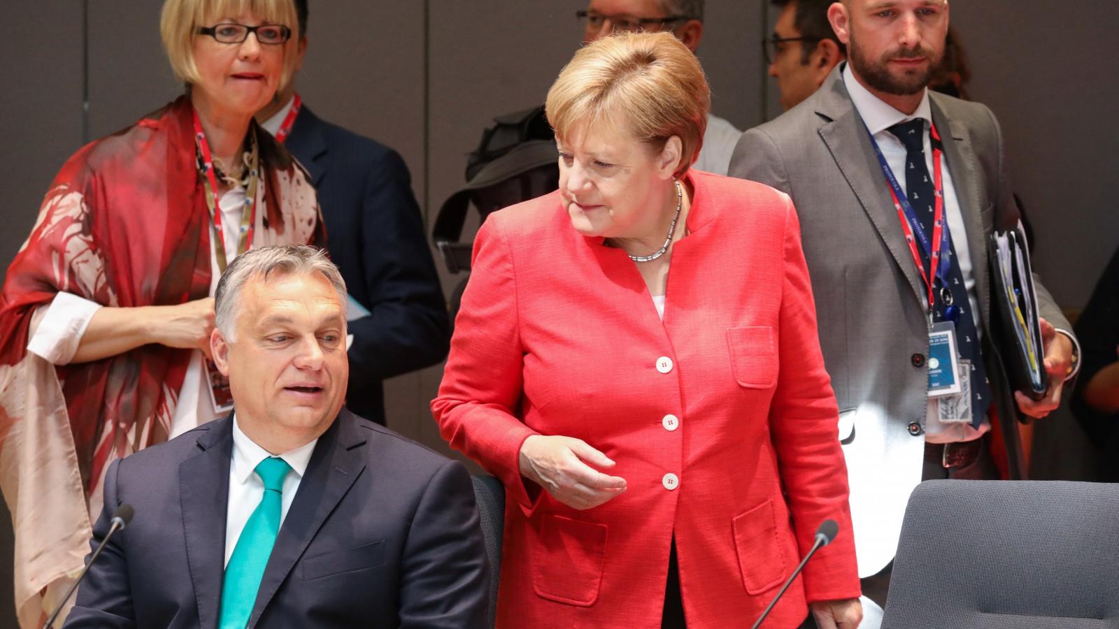 Orbán Viktor és Angela Merkel a múlt csütörtöki EU-csúcson