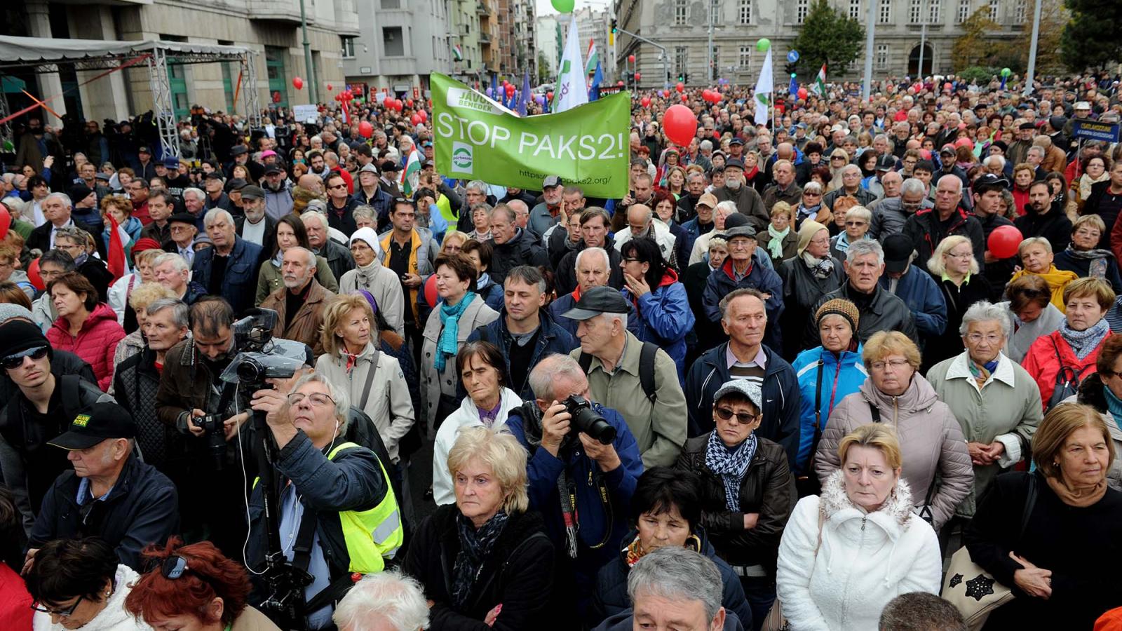 Összellenzéki tüntetés 2018. október 23-án a Bem József téren