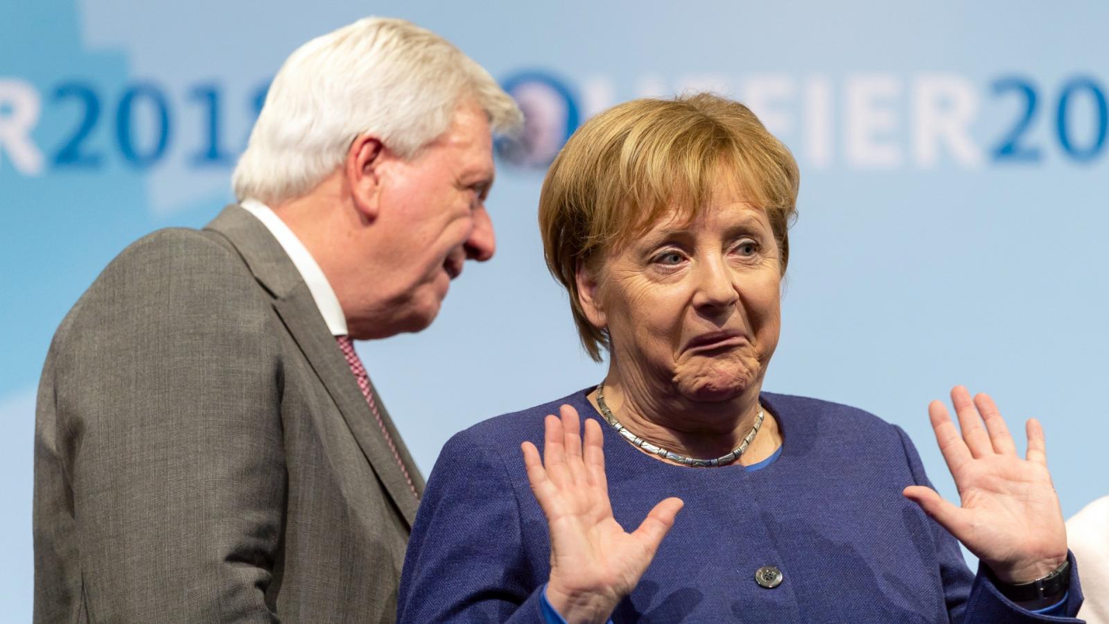 Angela Merkel és Volker Bouffier