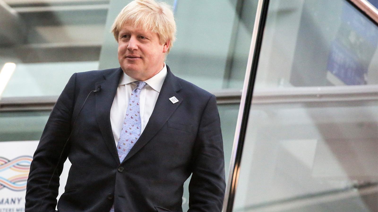 Boris Johnson, távozó brit külügyminiszter egy 2017-es németországi miniszteri találkozón