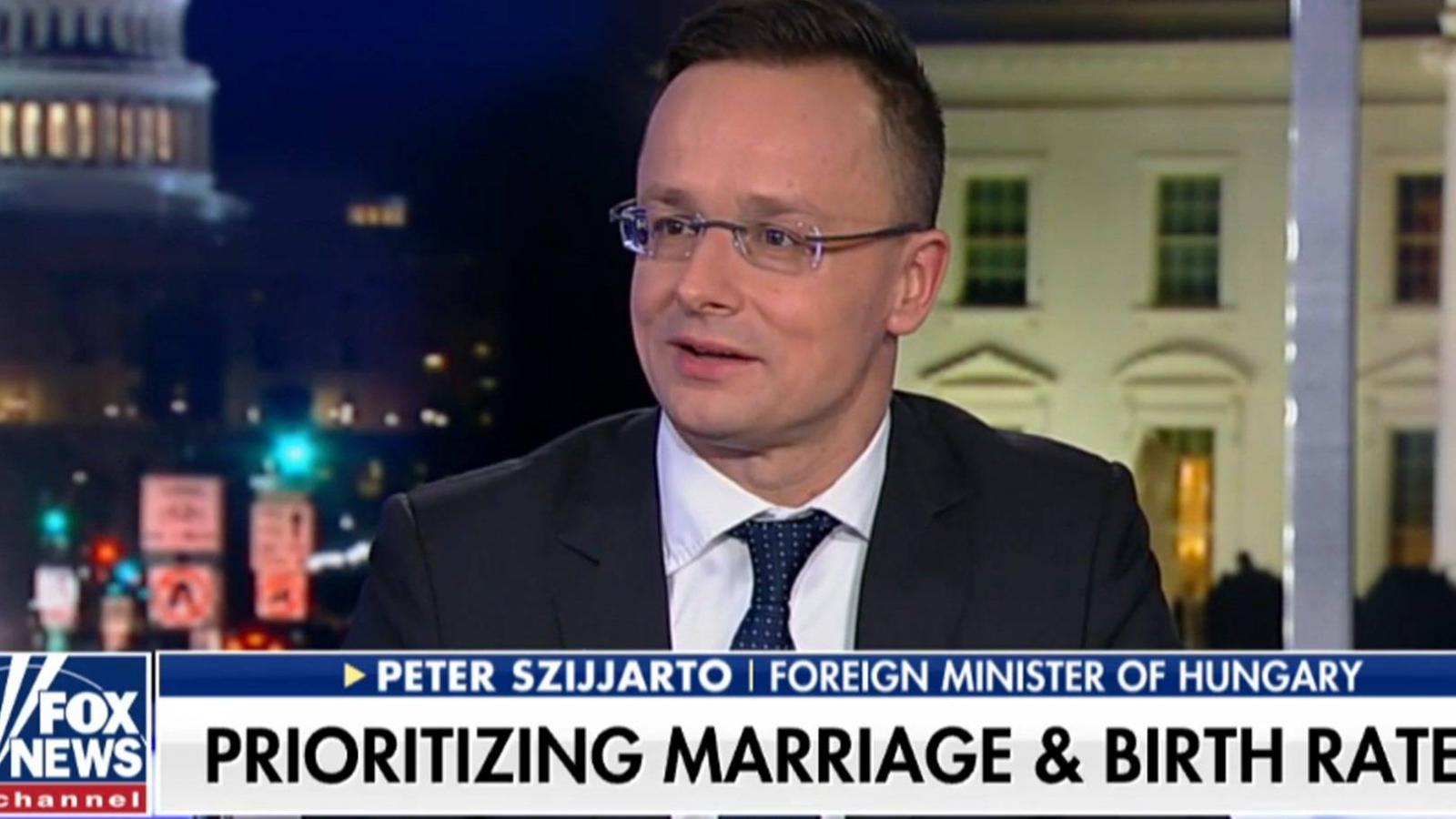 Szijjártó Péter külügyminiszter a Fox Newson