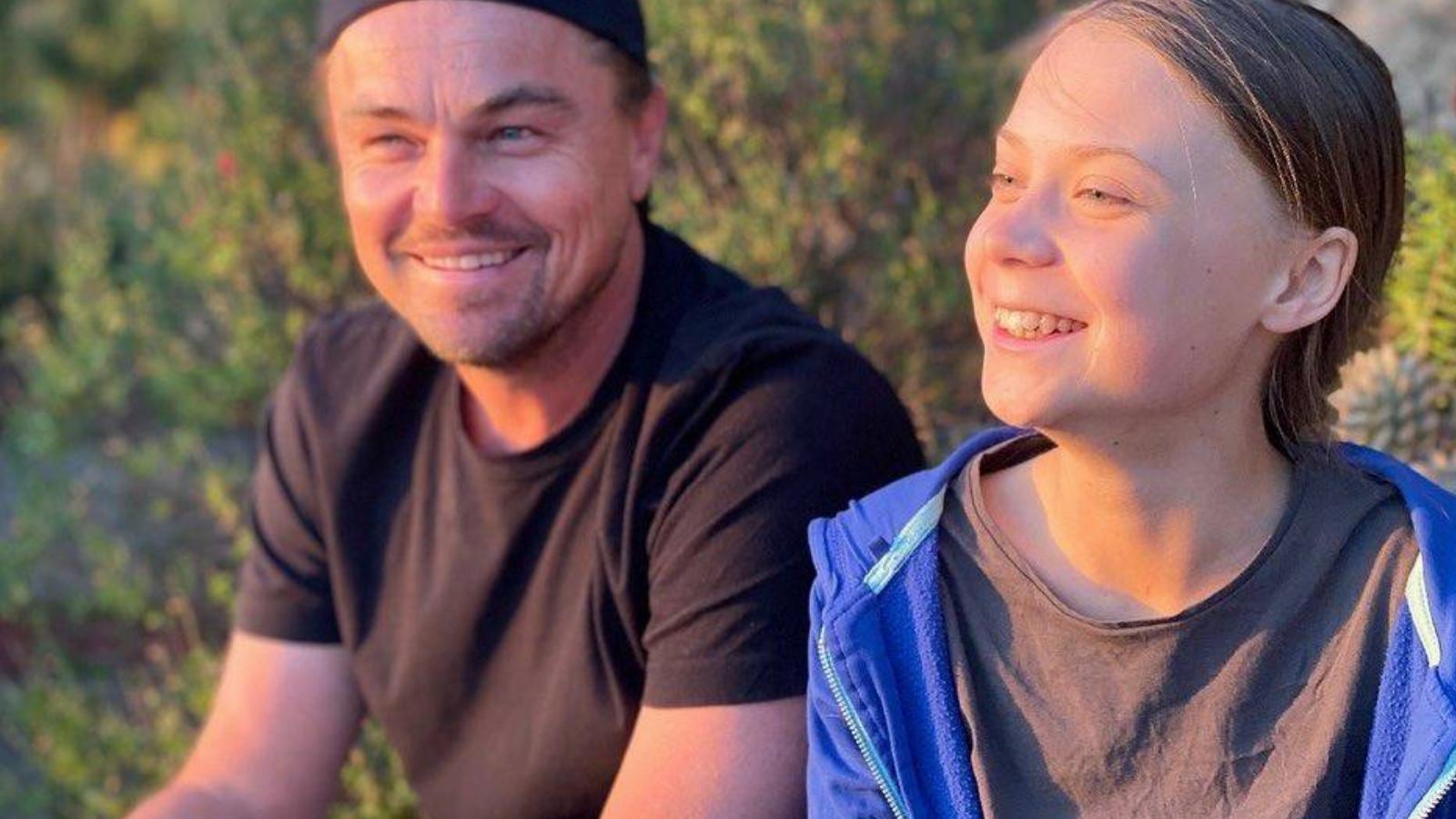 Leonardo DiCaprio és Greta Thunberg