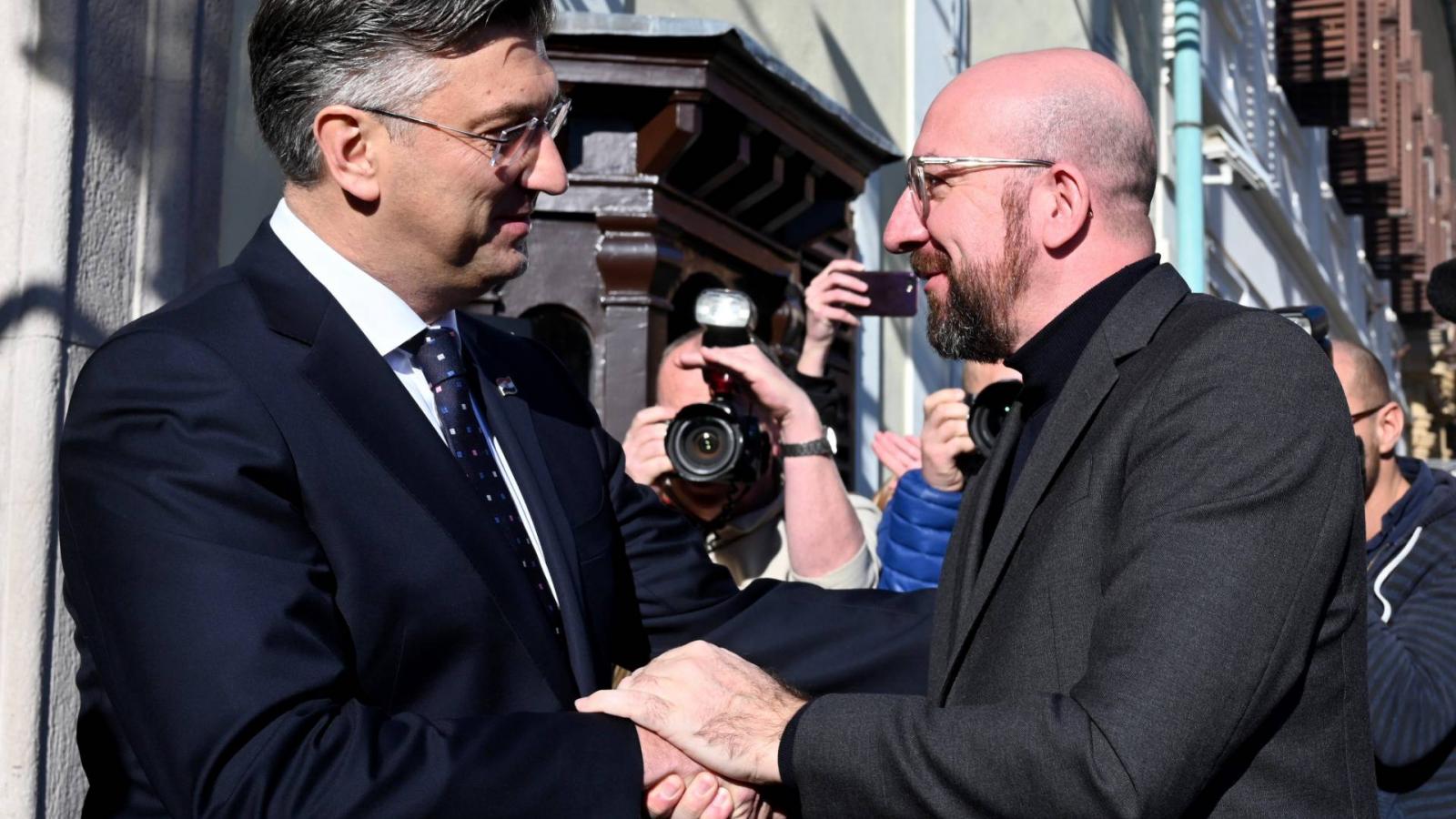 Andrej Plenkovic és Charles Michel