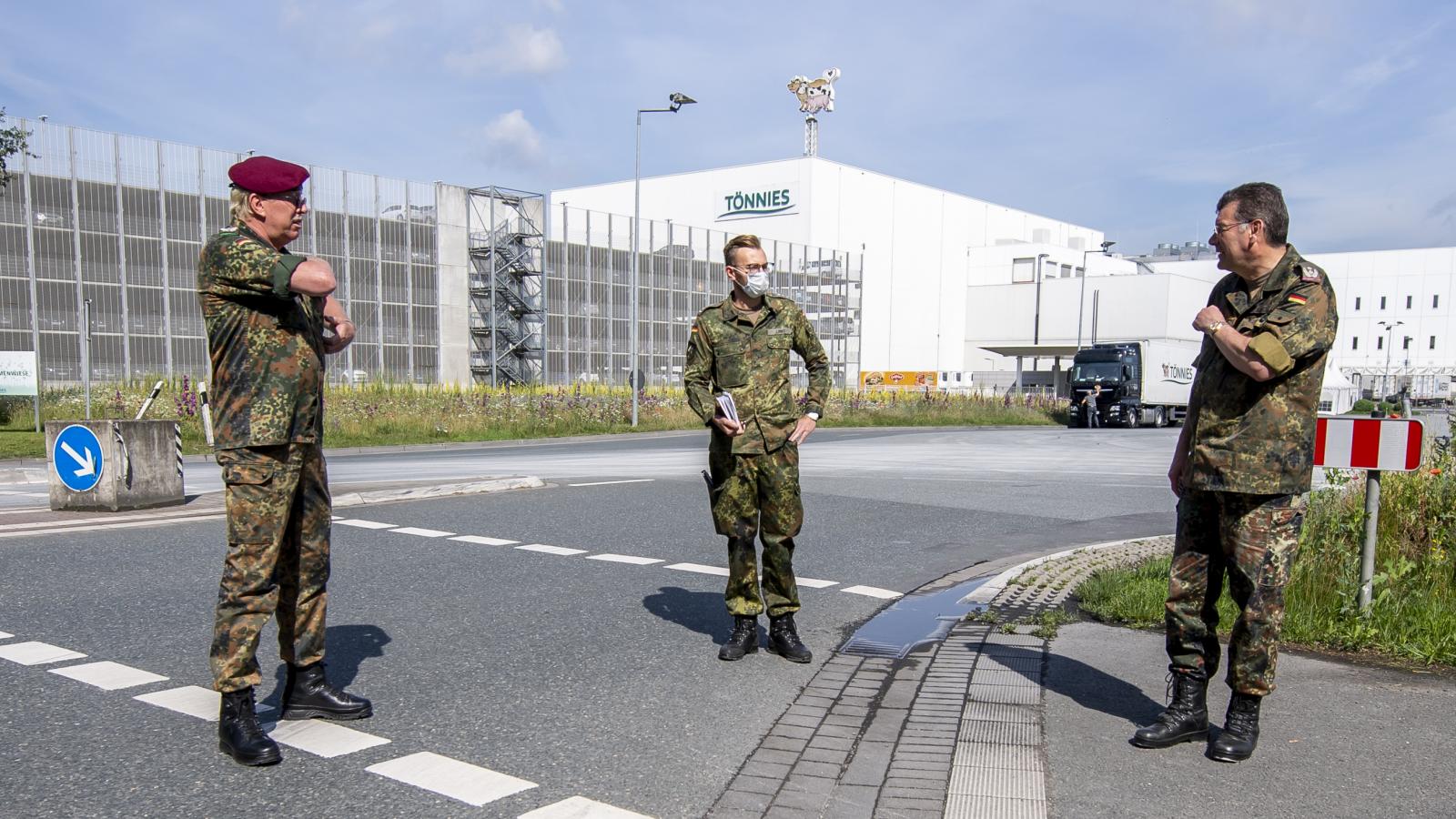 German Armed Forces support after corona eruption near Tönnies