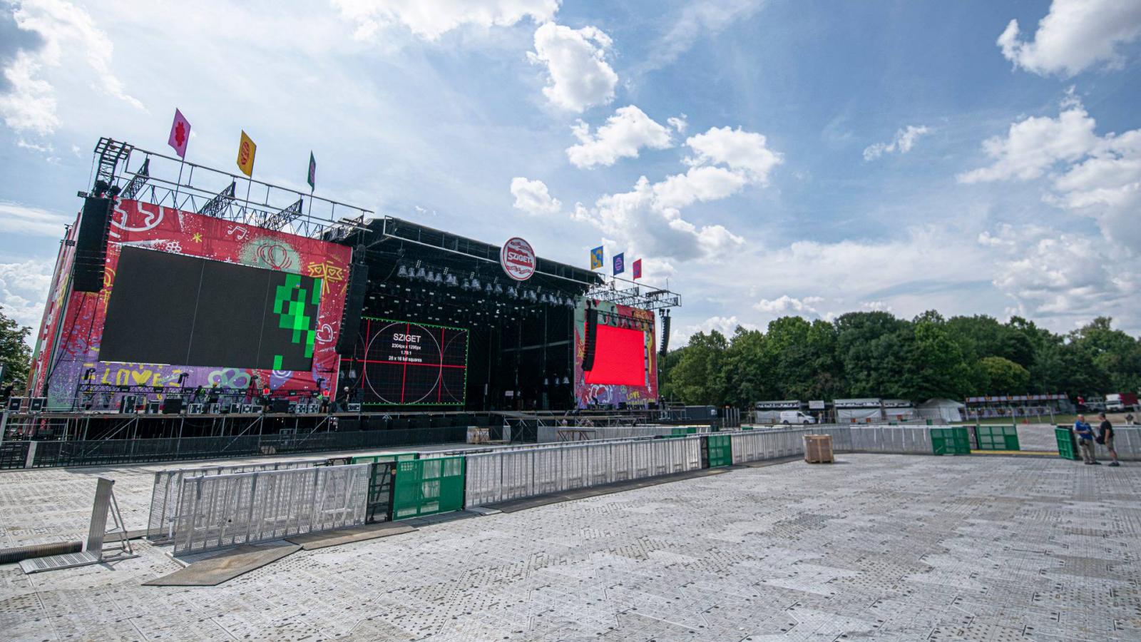 A 27-ik Sziget fesztivál sajtóbejárása.