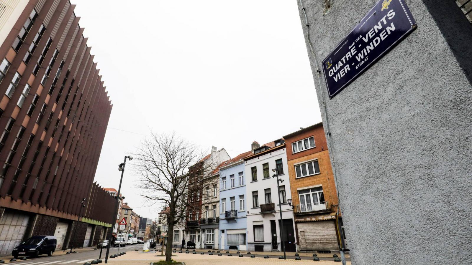 Utcakép Molenbeek negyedben.