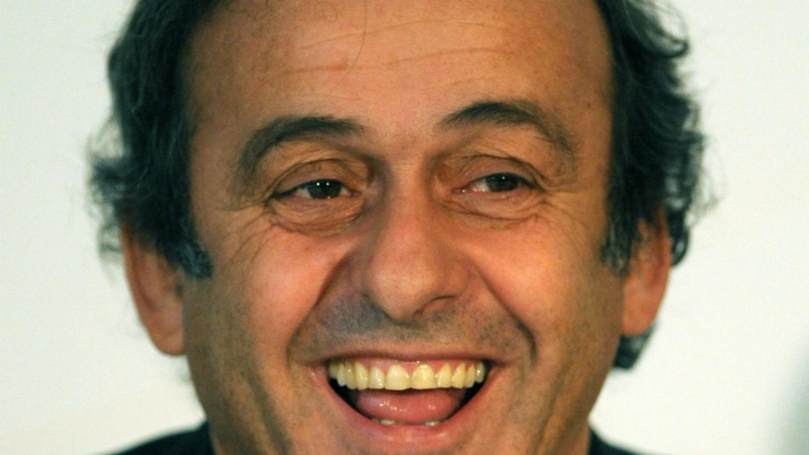 Michel Platini nevet, de nem viccel FOTÓ: VAJDA JÓZSEF