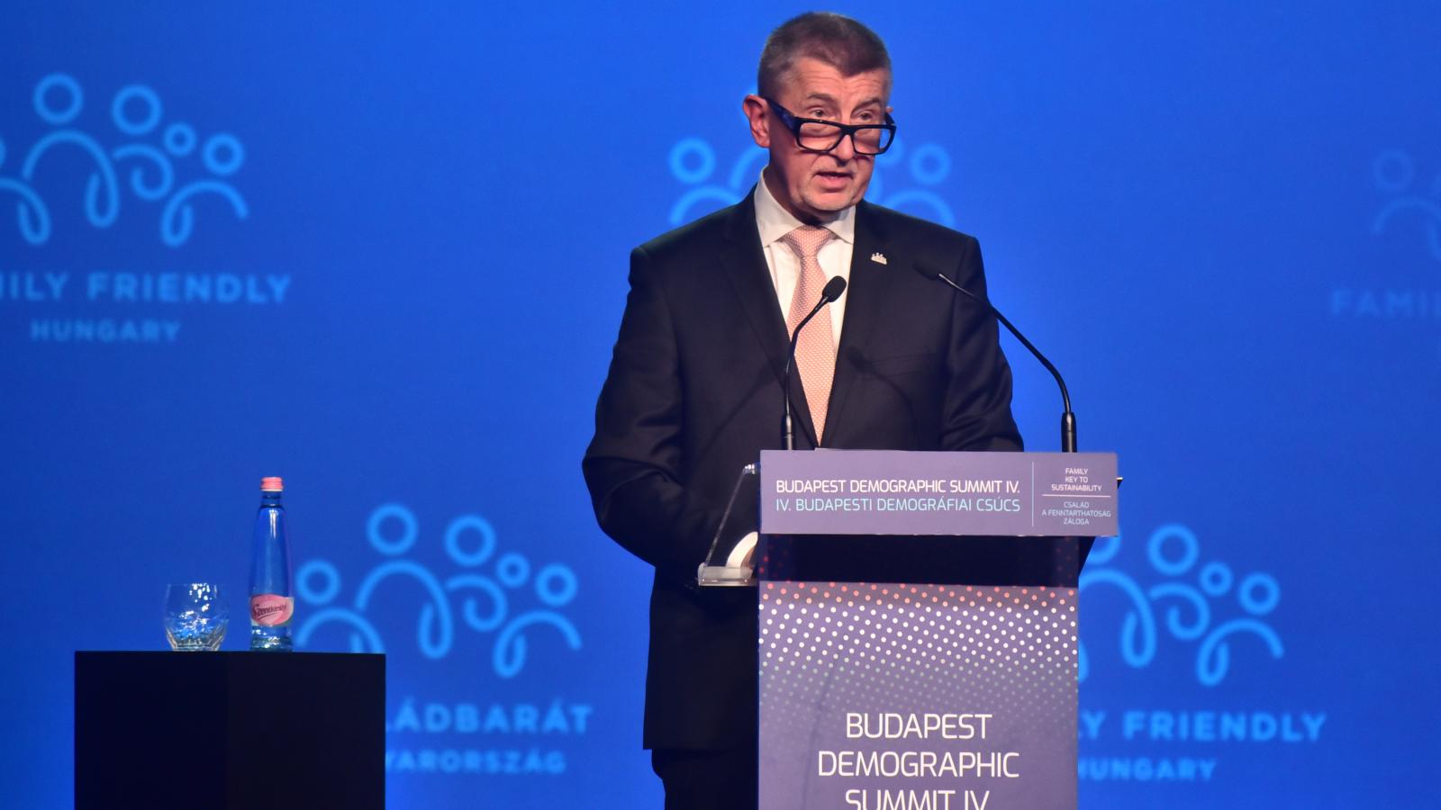 Andrej Babis 2021-ben, Budapesten.