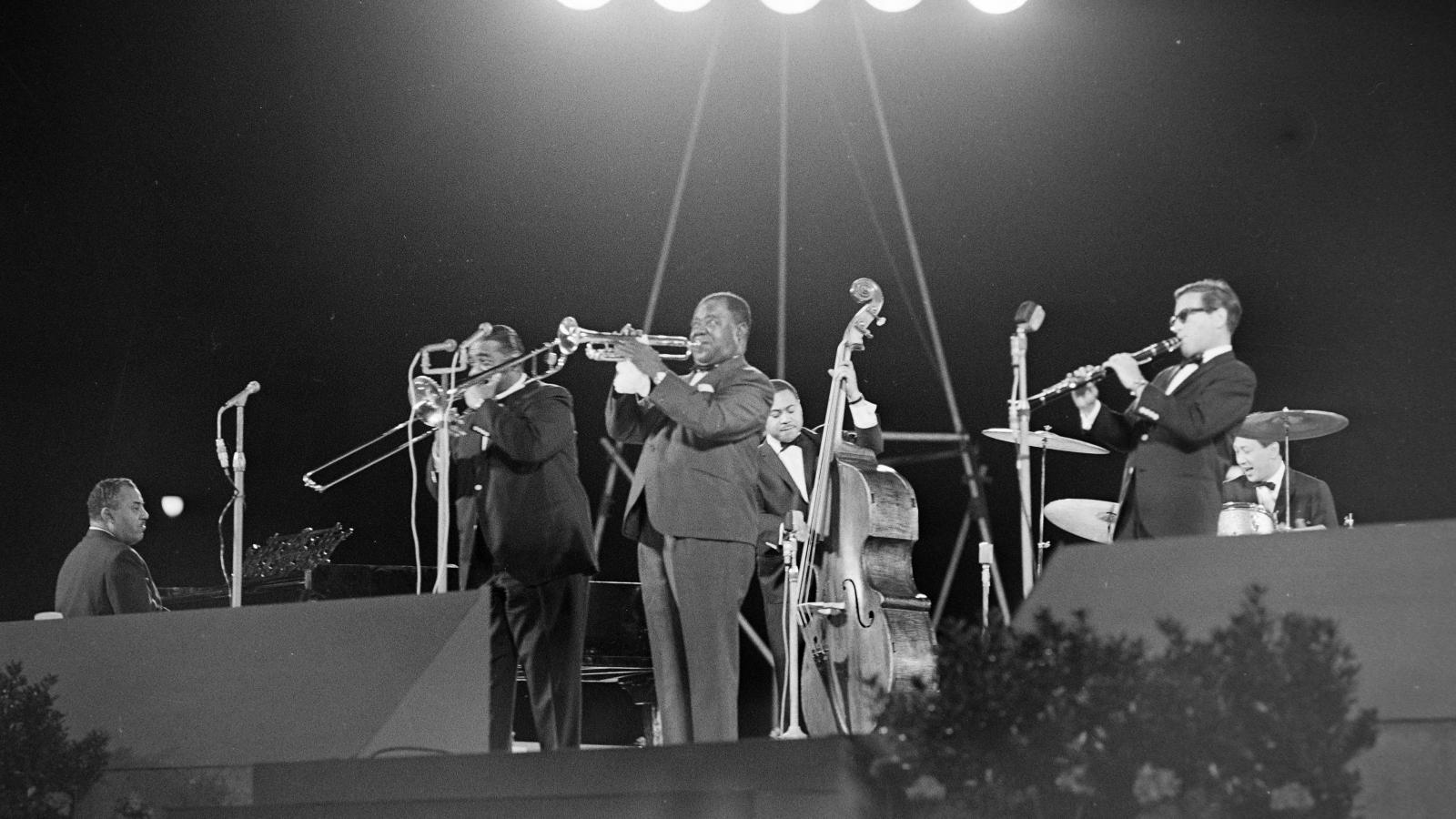 Louis Armstrong koncertje 1965. június 9-én a Népstadionban