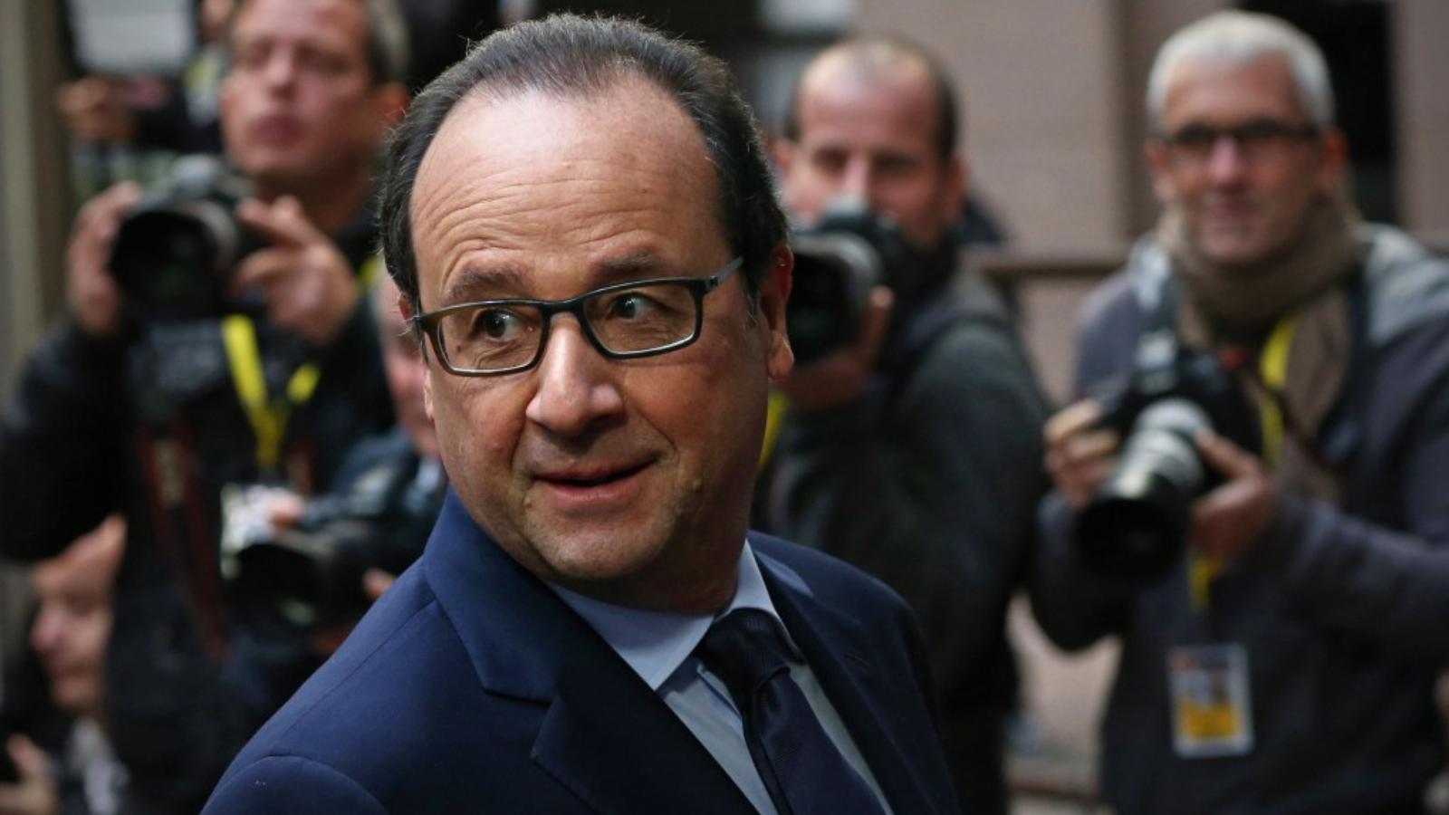 Francois Hollande a TF1 televízióban magyarázhatja féléves bizonyítványát FOTÓ: EUROPRESS/GETTY IMAGES/CARL COURT