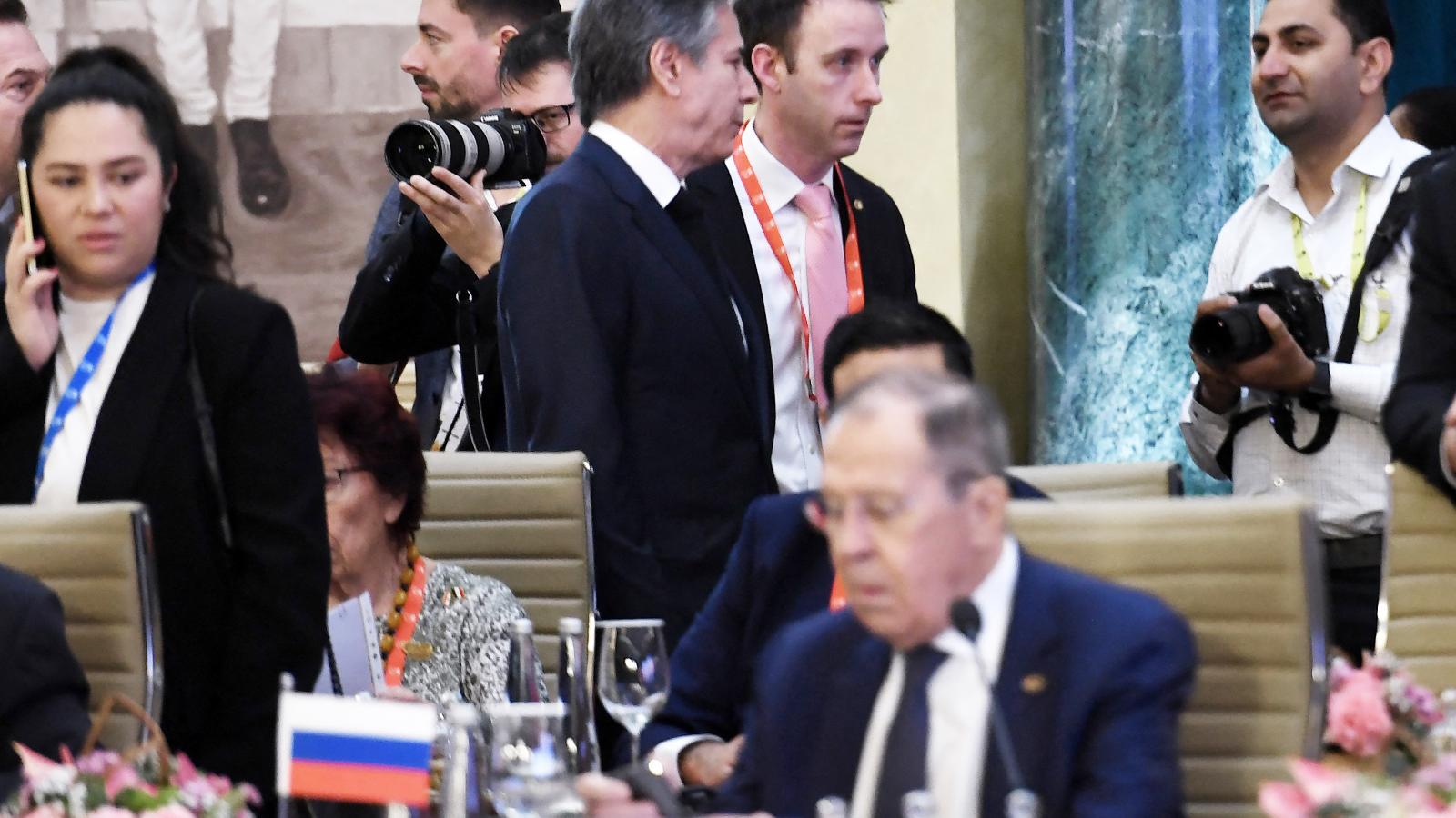 Érdemi tárgyalás nem volt Antony Blinken amerikai és Szergej Lavrov orosz külügyminiszter között a G20-csúcstalálkozón, de legalább szóba álltak egymással