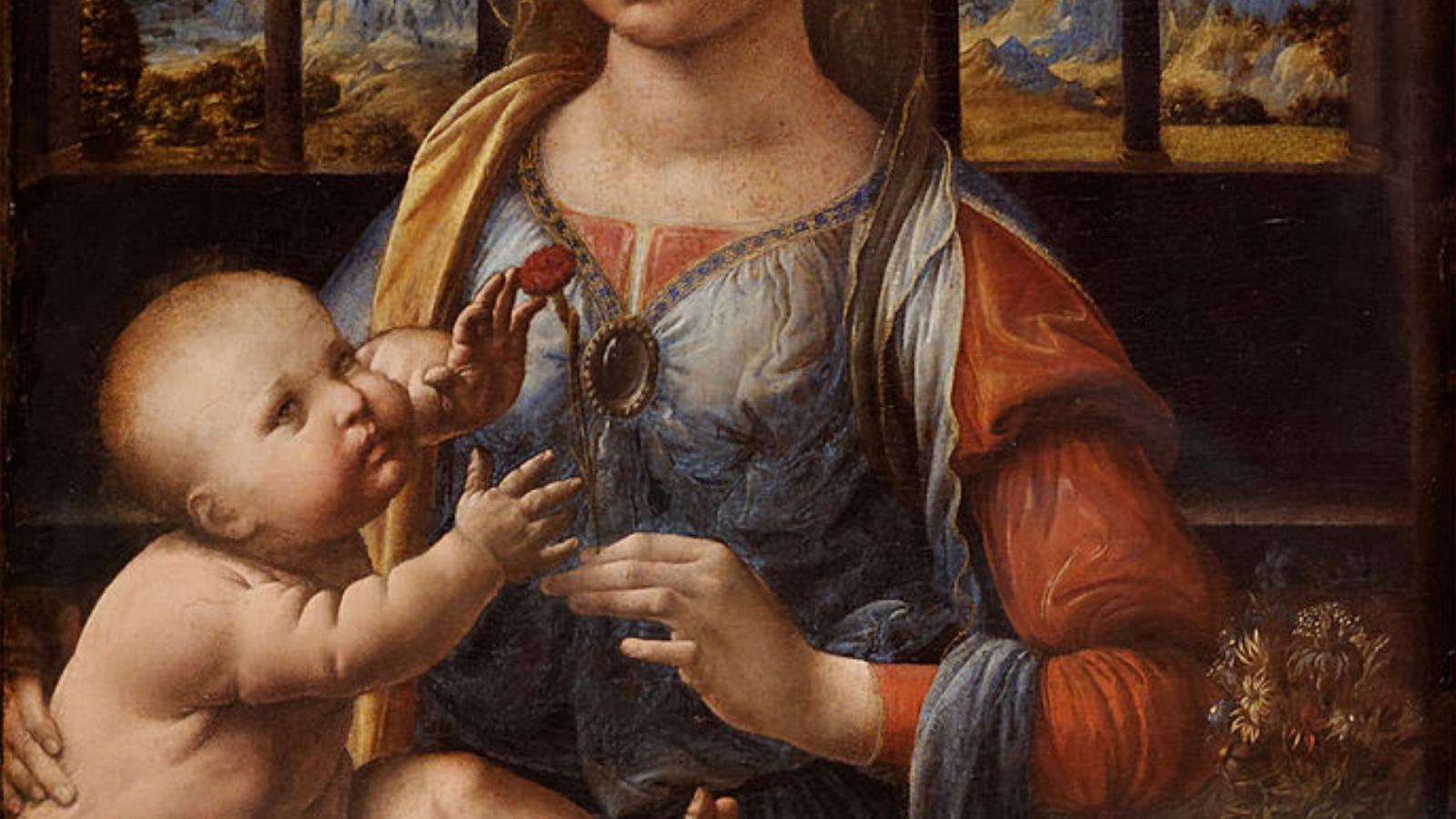 Leonardo: Madonna szegfűvel