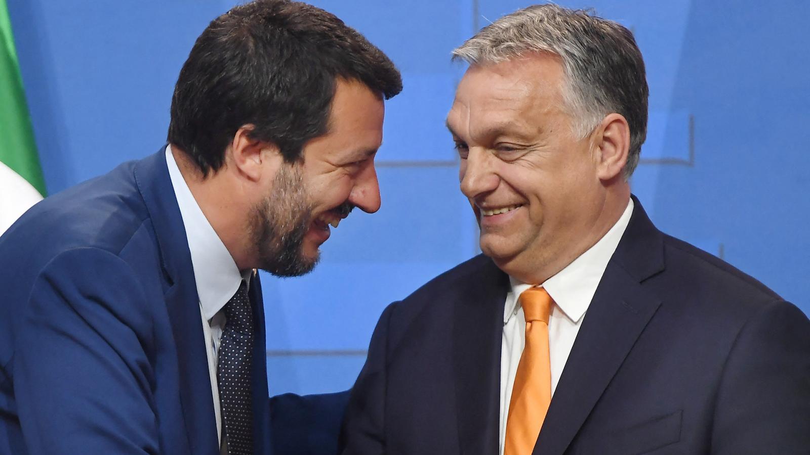 Matteo Salvini volt olasz belügyminiszter és Orbán Viktor 2019. május 2-án Budapesten. A vak nacionalizmus nem zárja ki az együttműködést, csak távolság kell hozzá