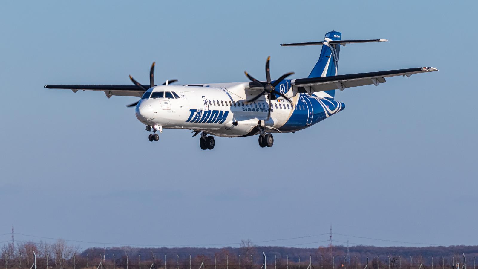 Tarom ATR 72-600-as repülőgép - Illusztráció.