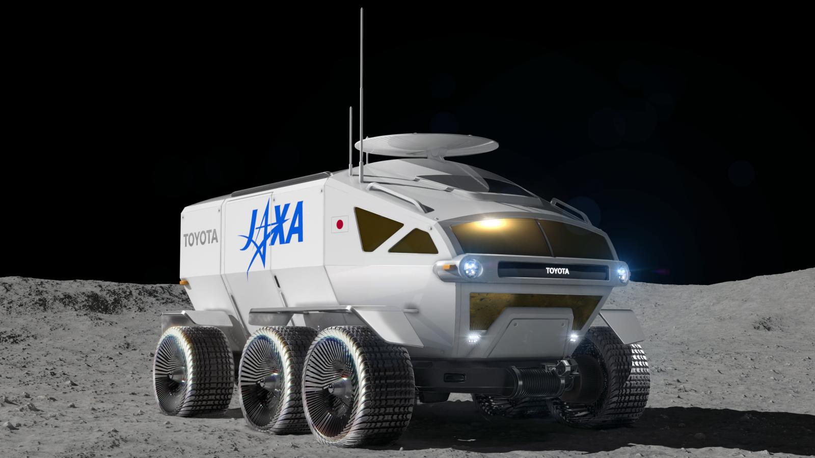 Illusztráció a Toyota és a JAXA által kitalált, túlnyomásos holdjáróról