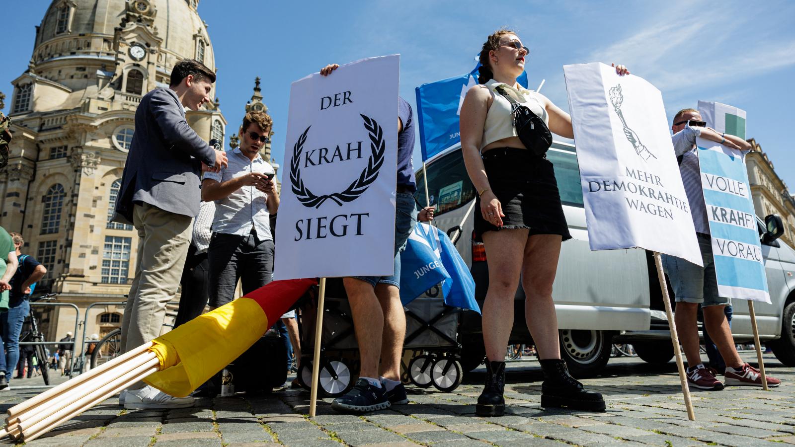 A szélsőjobboldali AfD profitál leginkább a kelet-német államokban terjedő euroszkeptikus nézetekből