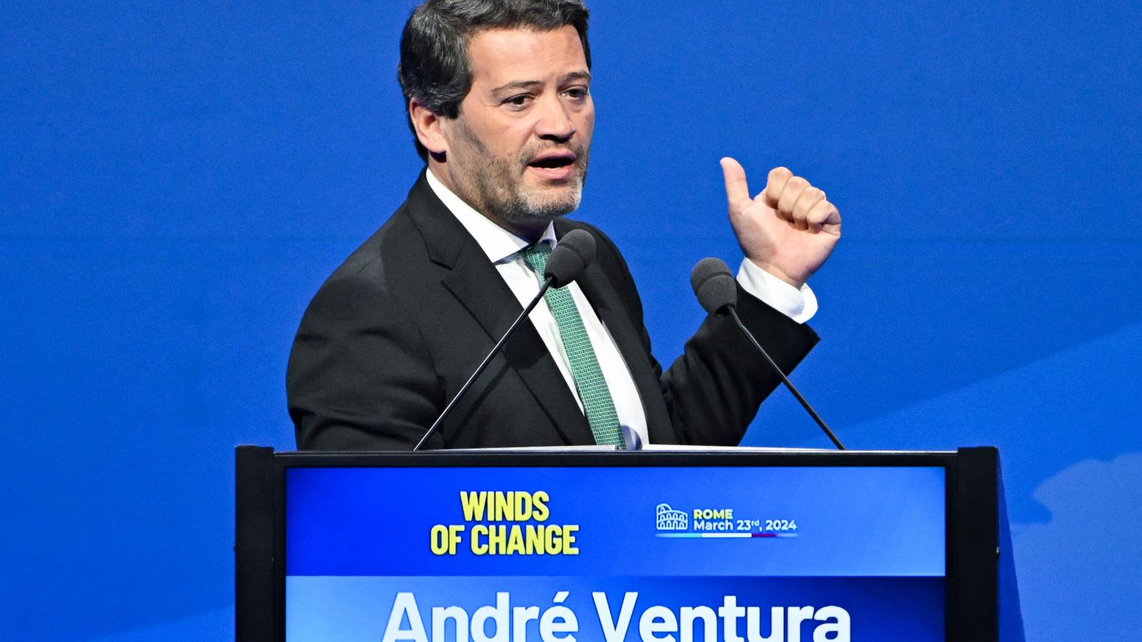 André Ventura, a Chega elnöke