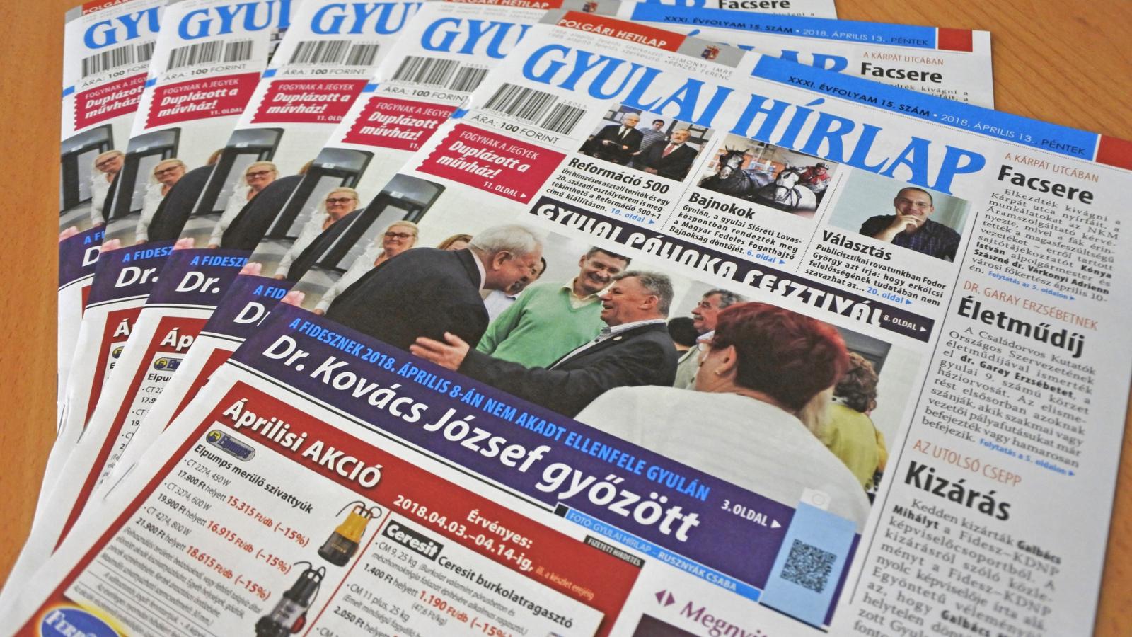 A Gyulapont nevű portálon indított gyalázkodás a gyulai Fidesz párt- és gyűlöletlapjaként funkcionáló Gyulai Hírlapban folytatódott, a lap főszerkesztőjének tevékeny részvételével