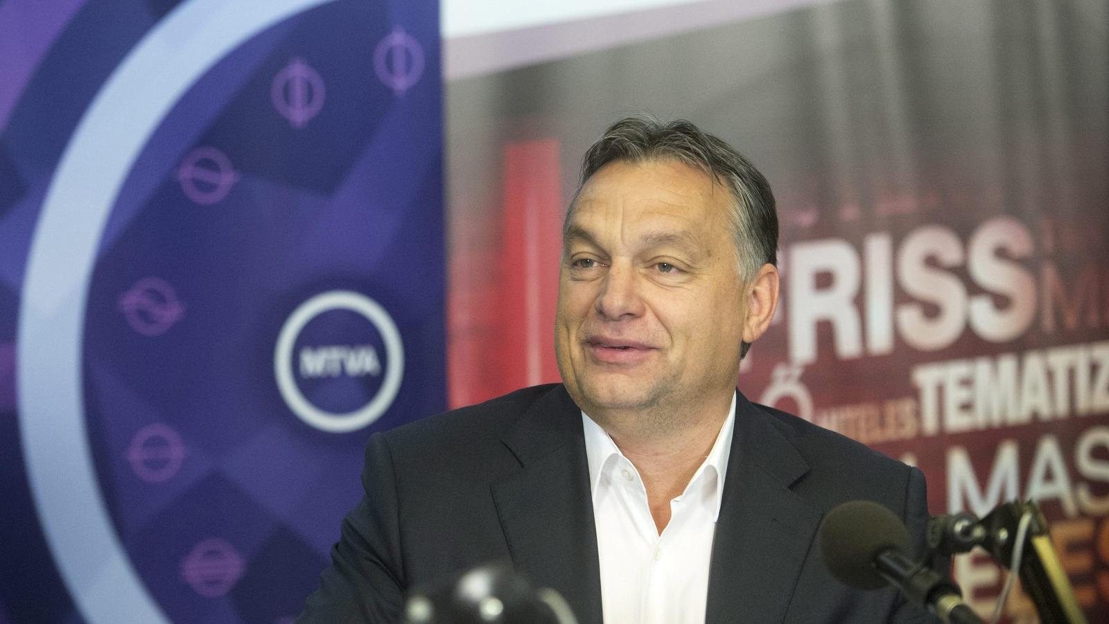 Orbán Viktor a Kossuth Rádióban egy korábbi interjún. MTI Fotó: Koszticsák Szilárd