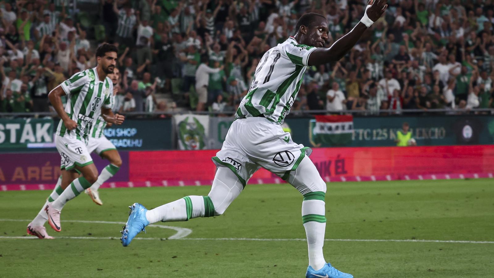 A ferencvárosi Ibrahim Cissé gólja kedden csak a döntetlenre volt elég a Groupama Arénában