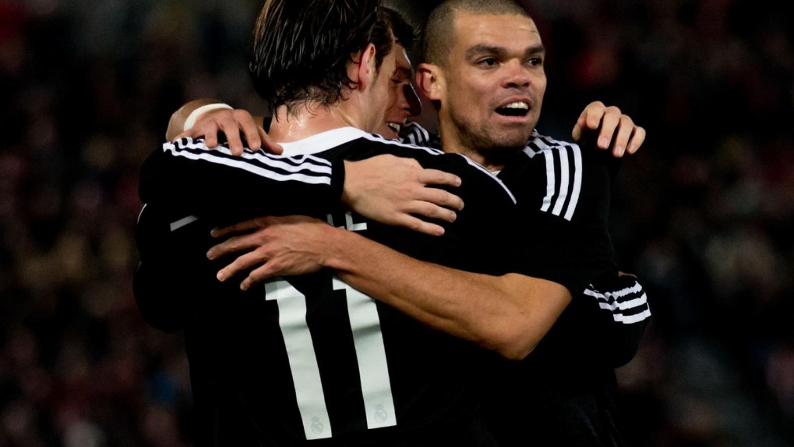 Pepe, Bale és Toni Kroos ünnepel FOTÓ: EUROPRESS/GETTY IMAGES/GONZALO ARROYO MORENO