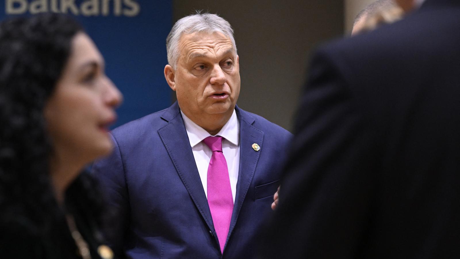 Orbán Viktor miniszterelnök az EU-Nyugat-Balkán csúcstalálkozóján 2024. december 18-án