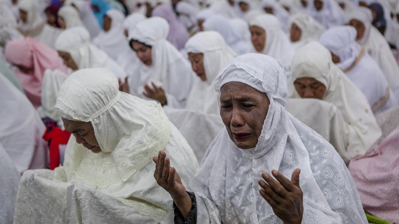 Megemlékezés Indonéziában,  Aceh tartományban. FOTÓ: Getty Images, Ulet Ifansasti