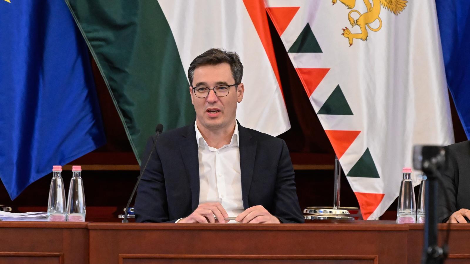 Karácsony Gergely a Fővárosi Közgyűlés ülésén 2025. április 30-án 