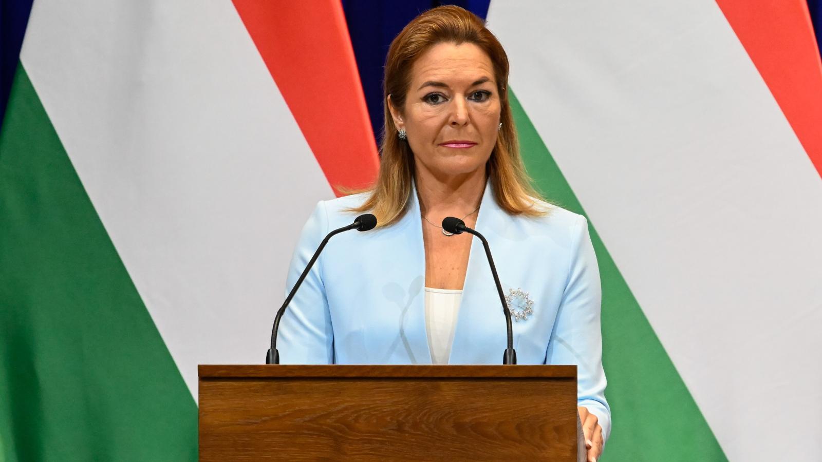 Vitályos Eszter a kormányinfón május 8-án 