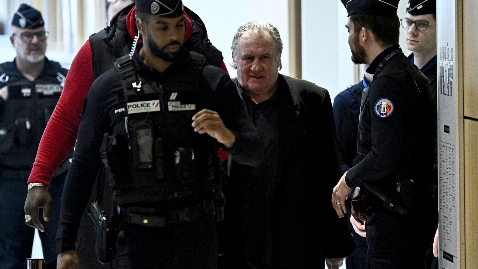 Gerard Depardieu francia színész az egyik tárgyalás során 2025. március 27-én