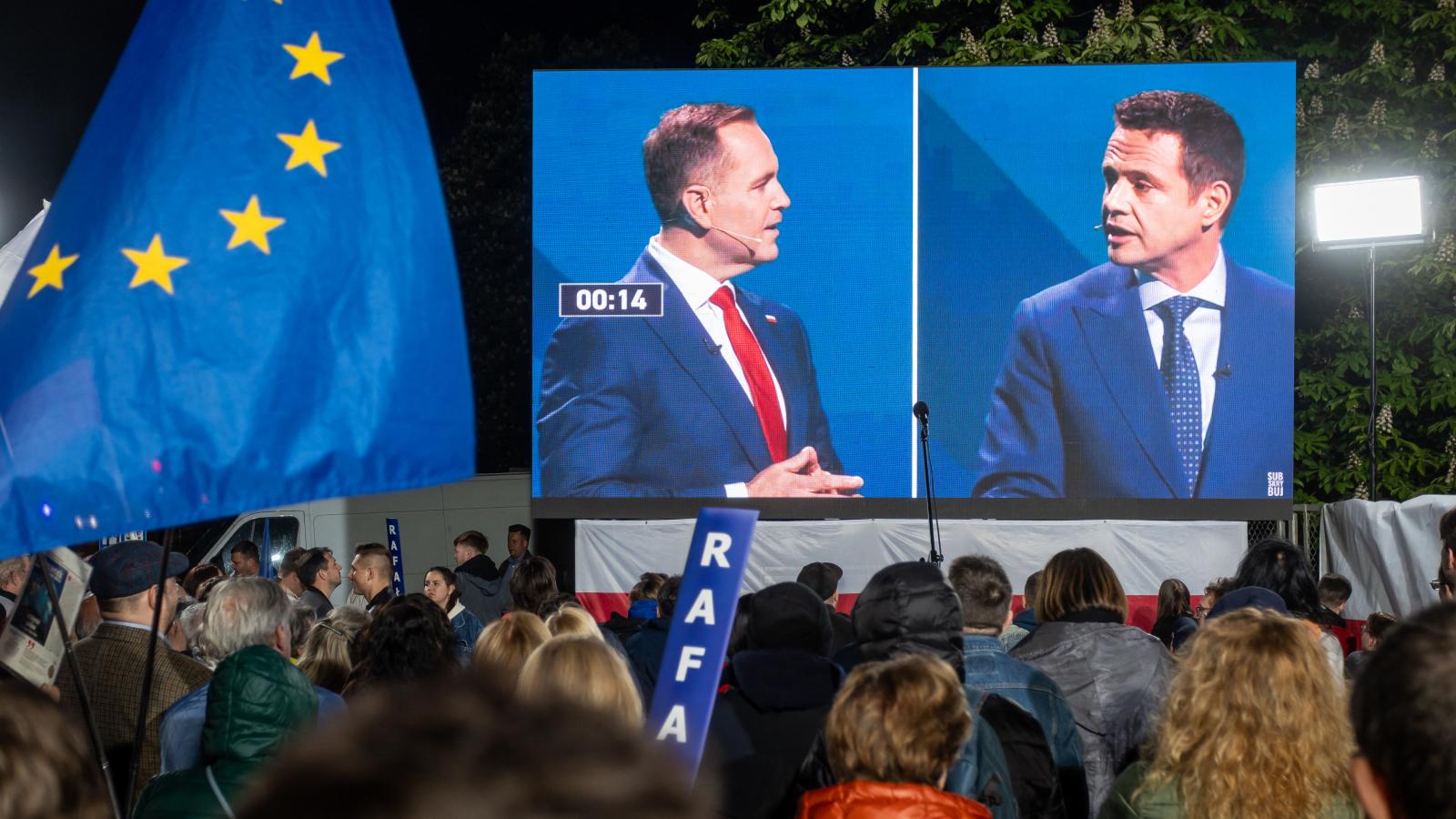 A két legnagyobb esélyes, Karol Nawrocki és Rafal Trzaskowski