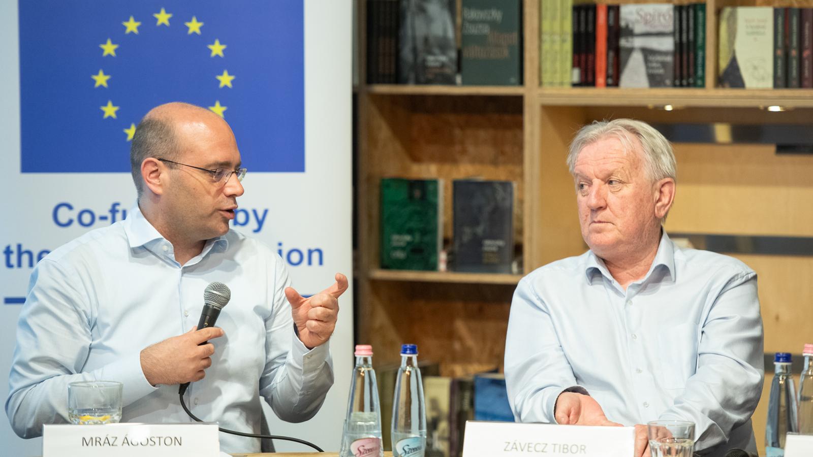 Mráz Ágoston Sámuel (balra) szerint a Nézőpont hetente mérhet