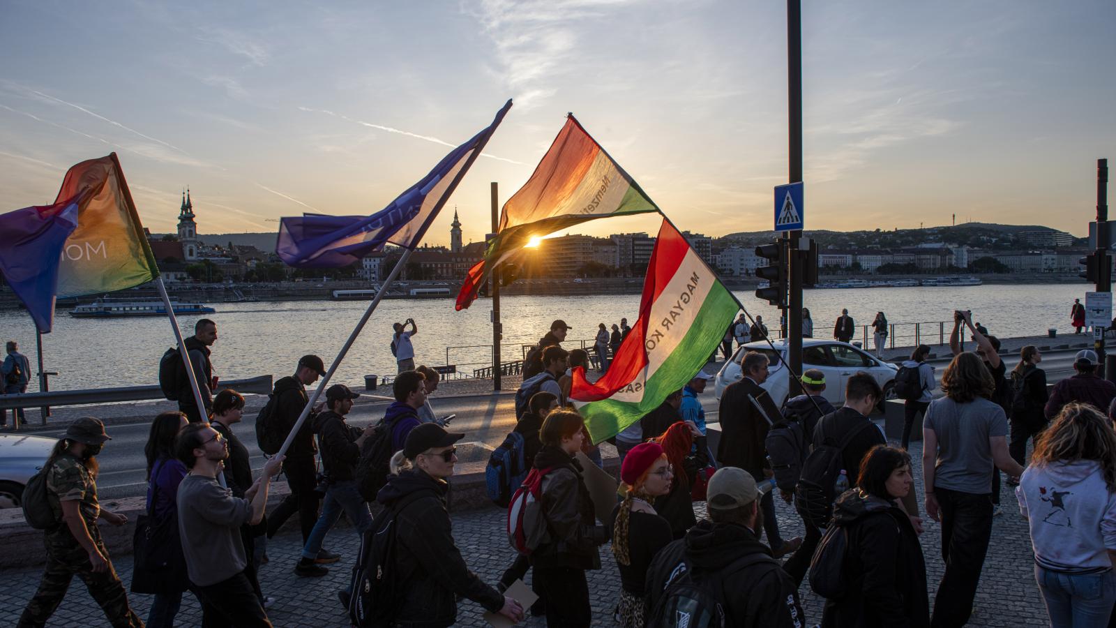 Tüntetés az átláthatósági törvényjavaslat ellen 2025. május 20-án
