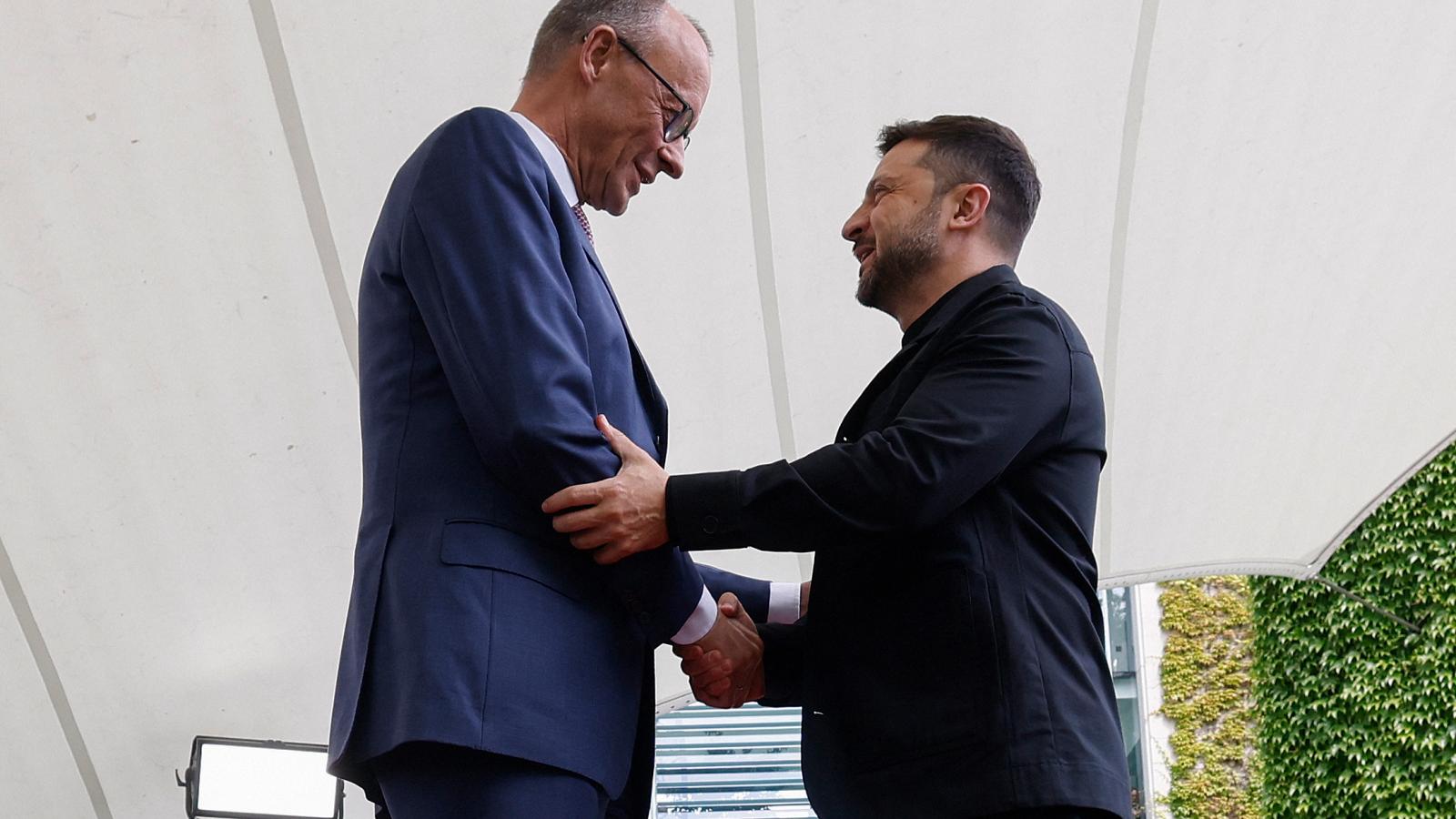 Berlinben fogadta Volodimir Zelenszkijt Friedrich Merz német kancellár