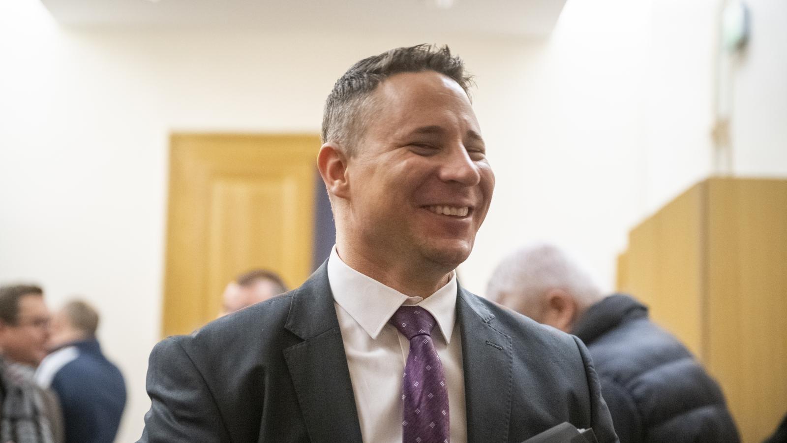 Schadl György a Fővárosi Törvényszéken 2024. január 11-én 