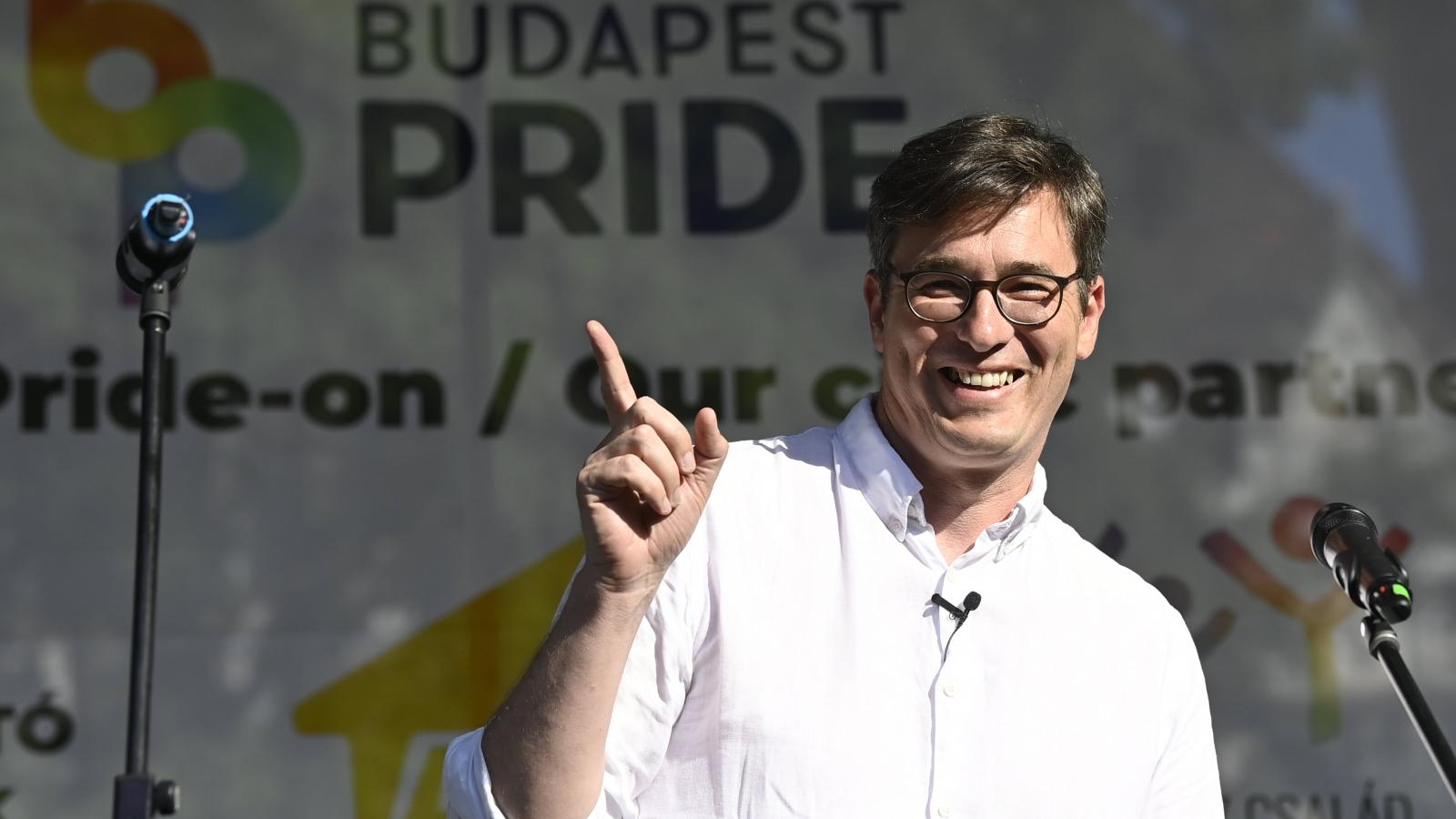 Karácsony Gergely a Budapest Pride-on 2023. július 15-én 