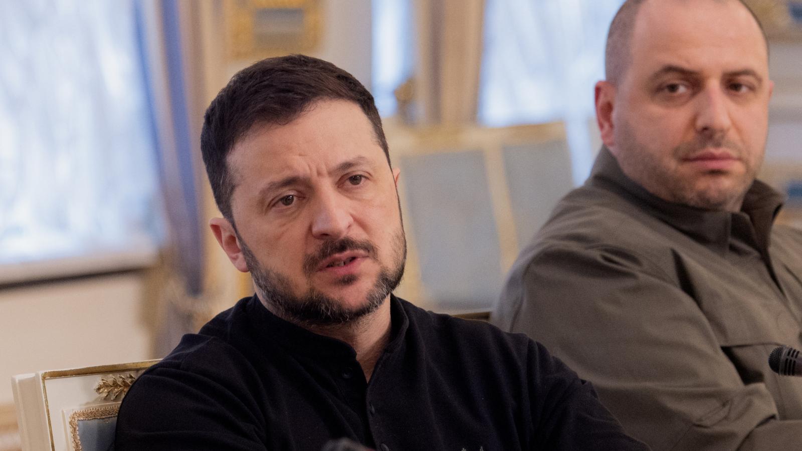 Volodimir Zelenszkij és Rusztem Umerov 