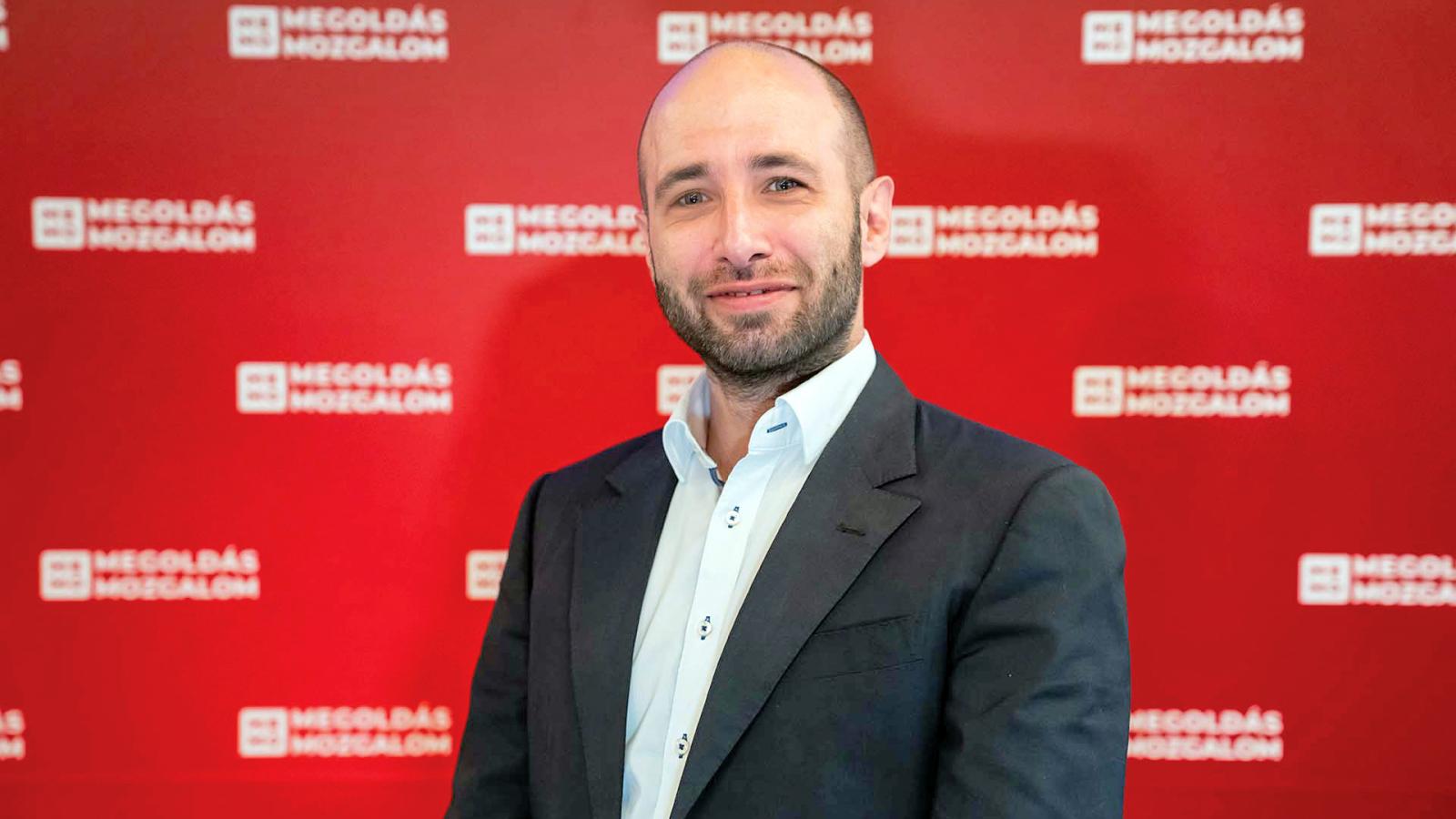 Szenes Gábor képviselőjelöltként 2022-ben 