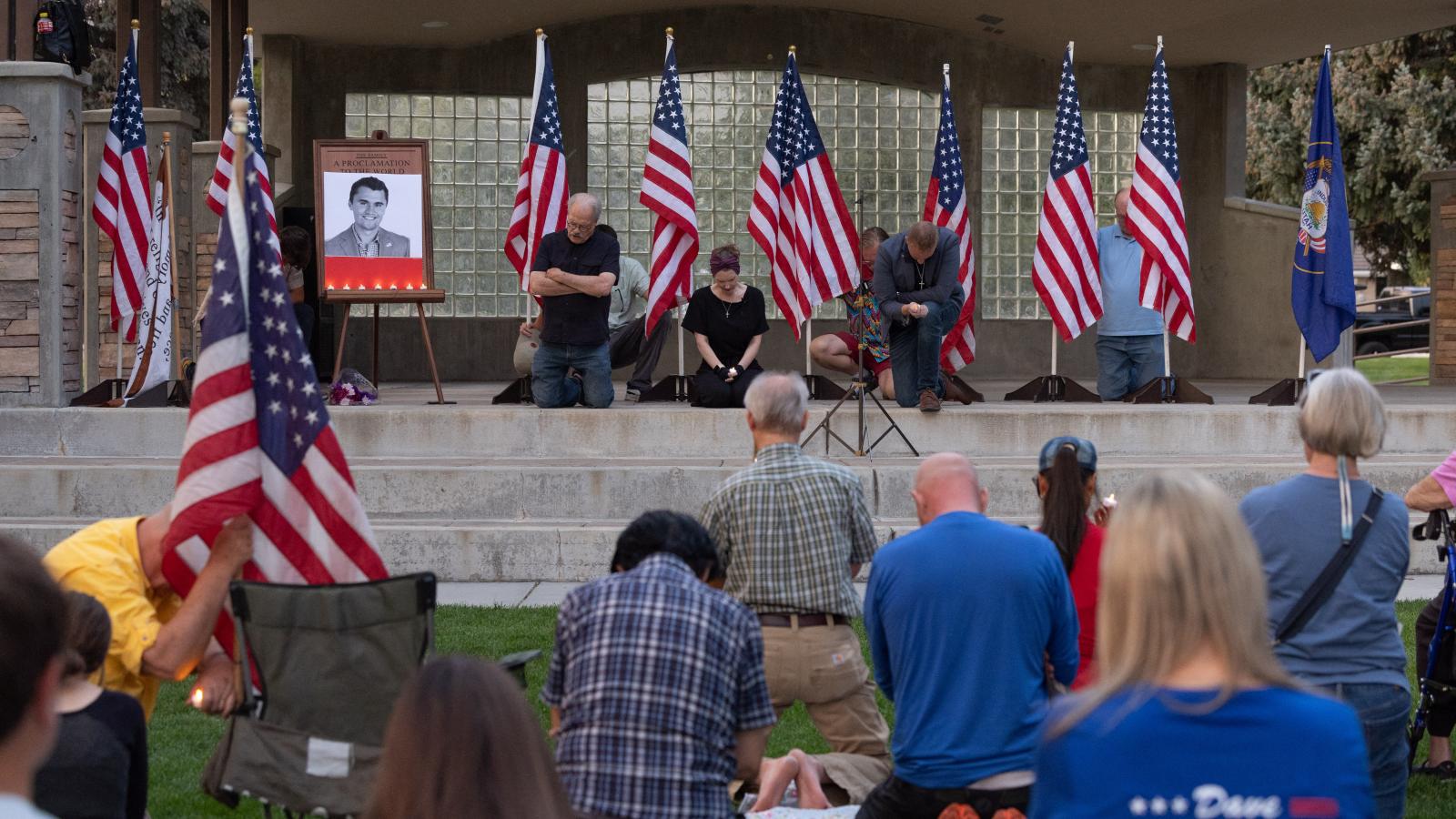 Emlékezés Charlie Kirk-re a Utah Valley Egyetemen szeptember 10-én 