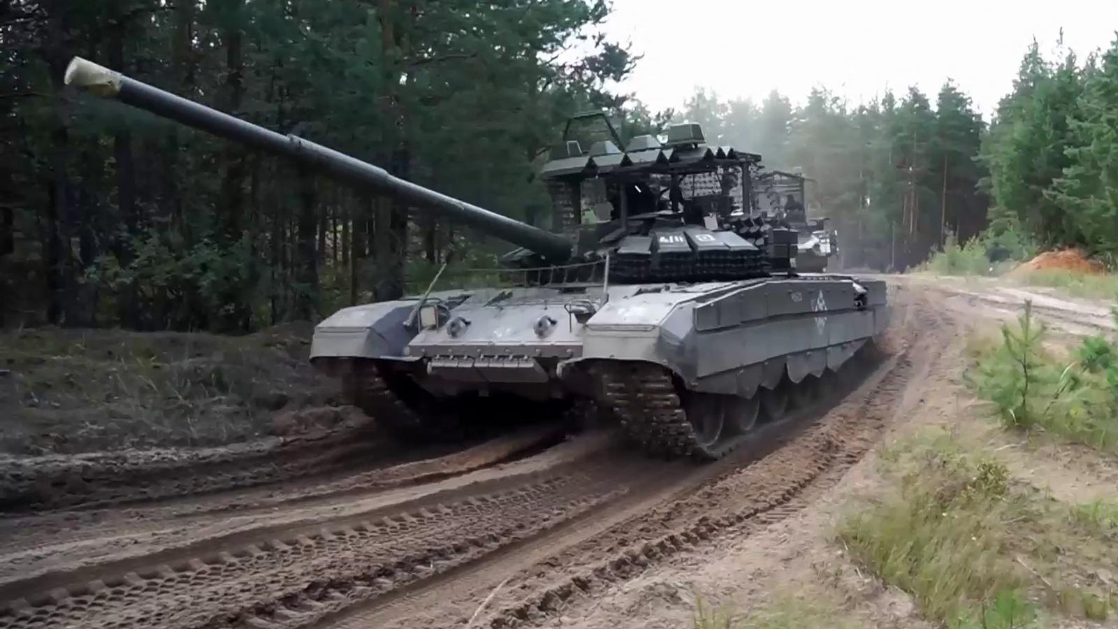 Orosz tank a hadgyakorlaton szeptember 12-én 