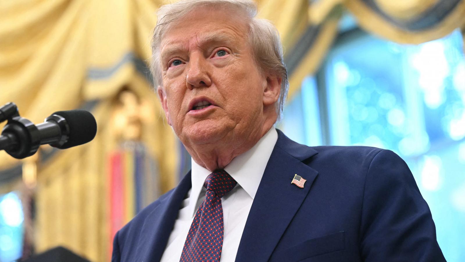 Donald Trump amerikai elnök. 