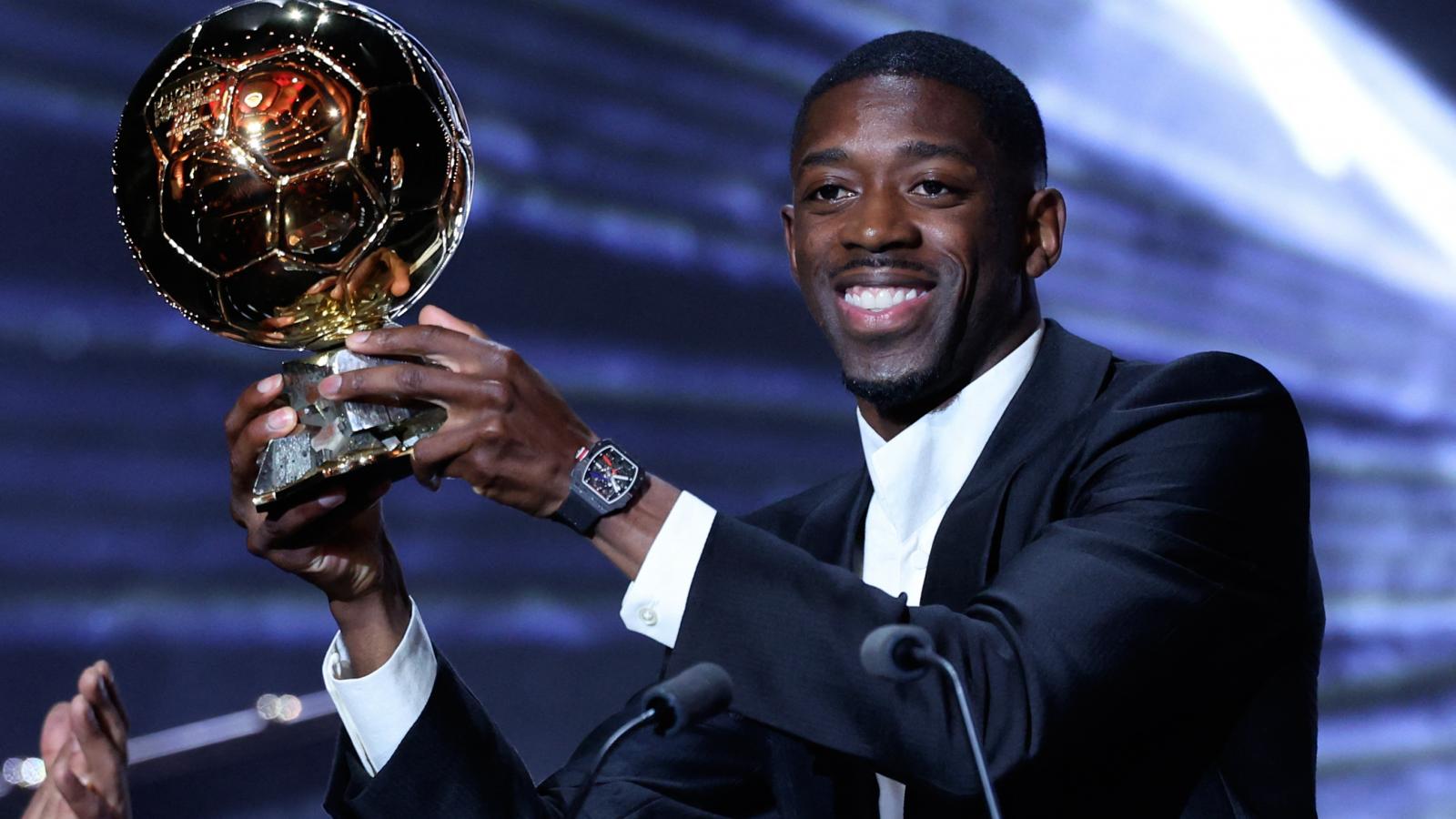 Ousmane Dembélé veszi át az Aranylabdát 2025. szeptember 22-én