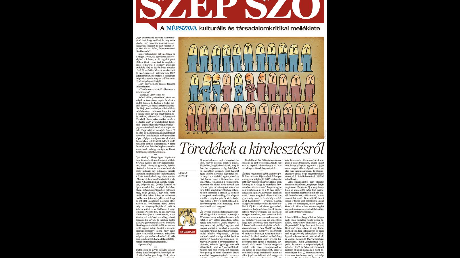 Liszka Józsefnek a Szép Szóban megjelent esszéi szellemi és erkölcsi, értelmi és érzelmi megközelítései kelet-közép-európai indulatainknak és hiteinknek 